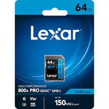 Lexar 64GB Professional 800x PRO SDHC/SDXC